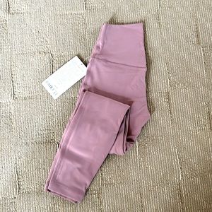 Lululemon Align legging 25” twilight rose size 4